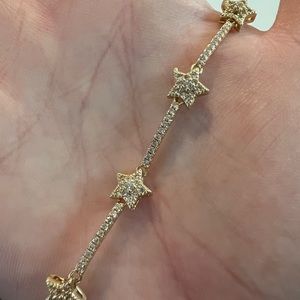 CZ gold filled star bracelet!